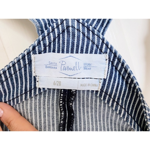 Purnell Santa Barbara Work Wear - Vintage Stripe Jumper - Indigo/White - Size 6 - Picture 3 of 5